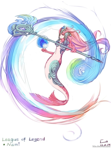 英雄联盟唤潮鲛姬·娜美，海洋之力的守护者LOL娜美